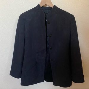 GIORGIO ARMANI A Milano Borgonuovo 21 Jacket Coat 36 Black Label Premier